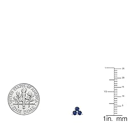 Dazzlingrock Collection 18K Round Lab Created Blue