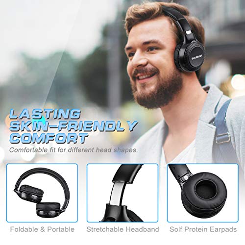 Bluetooth Headphones, ELEGIANT On Ear Bluetooth Headset Foldable with