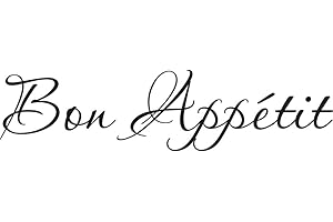 Klein_Kreations "Bon Appetit Wall Décor Vinyl Decal, Black