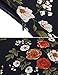ACEVOG Women's Casual Floral Print Bell Sleeve Fit and Flare Dress
