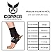 Copper Compression Gear Premium Fit Recovery Ankle Sleeve - 100% Guaranteed - Best Ankle Brace Support Sock Wrap Stabilizer for Men and Women (Size XL)