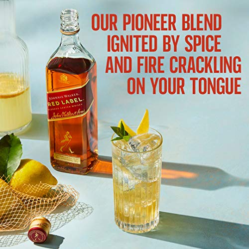Johnnie Walker Red Label, Blended Scotch Whisky, handgefertigt in den 4 bekanntesten Regionen Schottlands, 40% vol, 700ml Einzelflasche – Bild 3