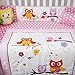 SoHo Pink Dancing Owl Baby Crib Nursery Bedding Set with Diaper bag 14 pcs set