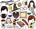 Wizard Castle Photo Booth Props Kit - 26 Pack Party Camera Props