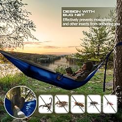 Camping Hammock, Portable Hammocks with Mosquito