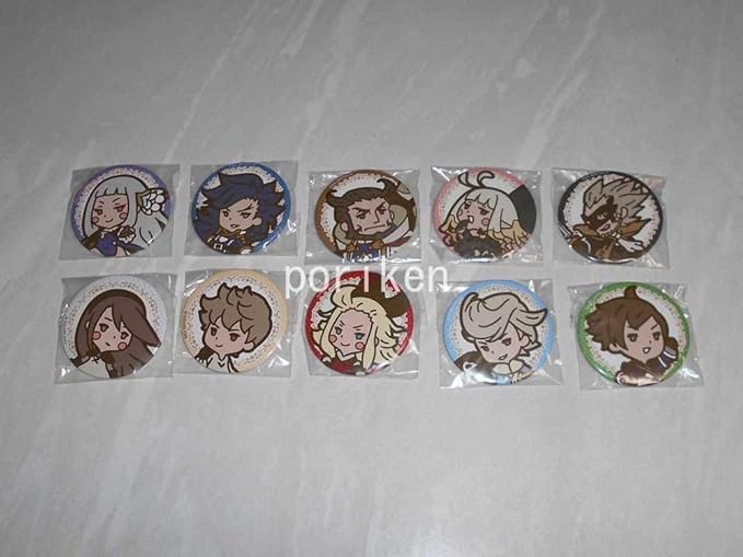 Amazon ブレイブリーセカンド 缶バッジ 全10種 検 ブレイブリーデフォルト ティズ アニエス イデア リングアベル カプセルトイ ガチャ バッジ ホビー