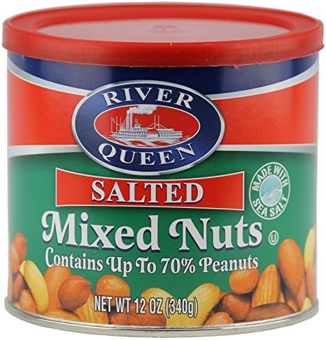 River Queen Salted Mixed Nuts, 12 Ounce