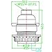 SooFoo E27 Medium Light Socket, Metal Shell Edison Retro Pendant Lamp Holder For Lamp Socket And Fixture Replacement, Industrial Vintage DIY Projects, 6 Pack (Plastic)