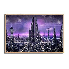 Framed Canvas Wall Art for Living Room, Bedroom Dreamland Theme Canvas Prints for Modern Home Decoration Ready to Hang - 16"x24" inches