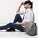415niki4 OXA Military Satchel Messenger Bag - Vintage Canvas Shoulder Bag for 15.6 Inch Laptop (Brown/Grey)