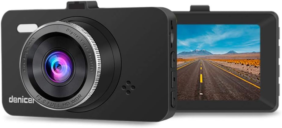 Dash Cam 3.0" LCD Full HD 1080p Car Dashboard Camera Recorder with 170° Wide Angle,Parking Monitor, Loop Recording, WDR, G-Sensor D704