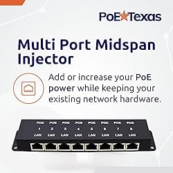 PoE Texas 8 Port PoE Injector - 10/100 Passive