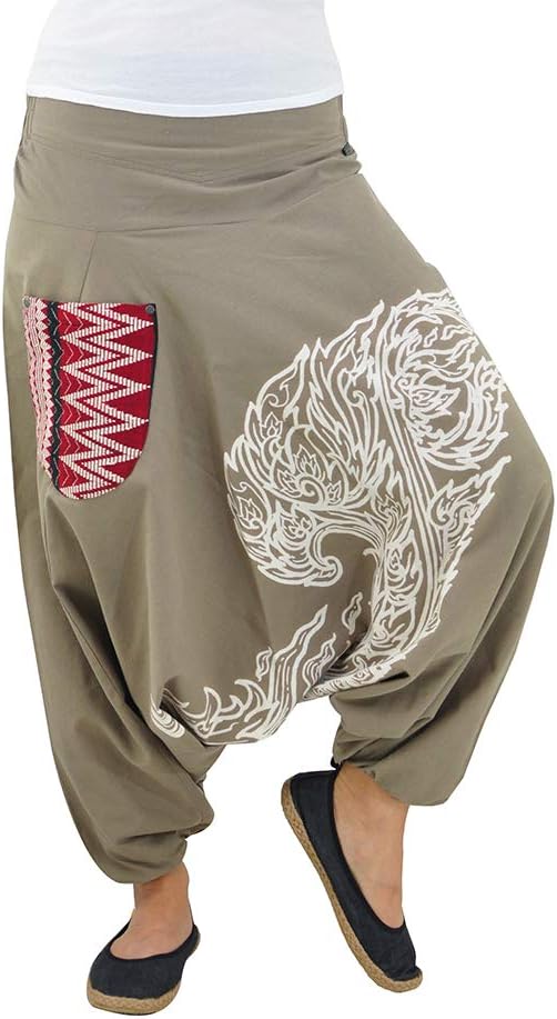 virblatt – Best Harem Pants for Women and Men S – XXL Handmade Hippie Pants - Kanok