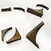 Whale GoGo 4 Pcs Retro Style Metal Box Furniture Corner Protectors Edge Safety Guards