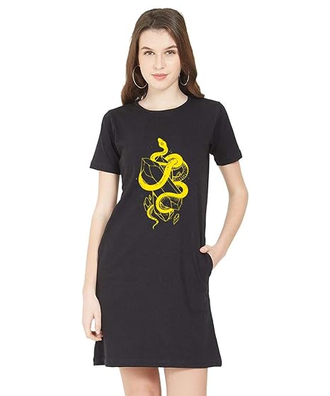 snake t shirt dress