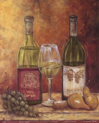 Chardonnay (Sm) by John Park - 8x10 Inches - Art Print Poster