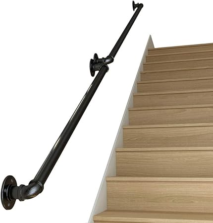 Balustrade Tubulaire Pour Escalier Terrasse Garde Corps De Fenetre Balustrade Tubulaire En Fer Forge Noir Supports