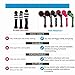 FINGER TEN Pom Pom Golf Club Head Covers Knit for Driver Fairway Hybrid Wood, Vintage Black Blue Pink 1 3 5 Men Women Set