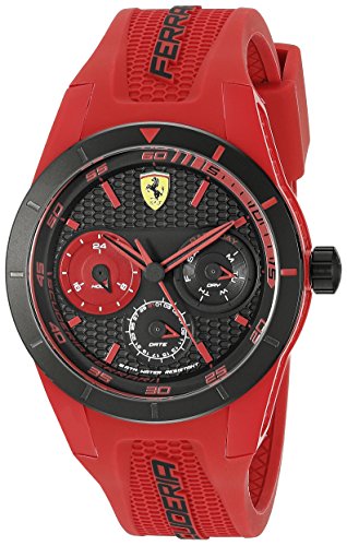 Ferrari Men's 0830258 REDREV T Analog Display Quartz Red Watch