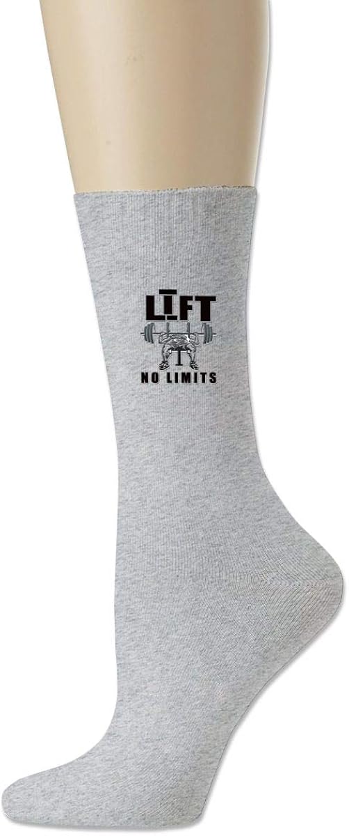 Lift Weightlifting No Limits Novelty Funky Crew Socks