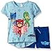 PJ MASKS Girls' Toddler 2 Piece Top and Short Set, Multi, 3T