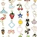 Youkwer 30pcs Mixed Colorful Charms Pendants for Jewelry Making, DIY Craft Charms Bulk for Necklace Bracelet Jewelry Making Crafting(30 Colorful Charms A2)