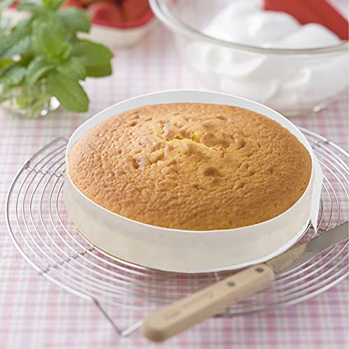 TeamFar Parchment Paper, 9 Inch Round Precut Parchment Paper & Side