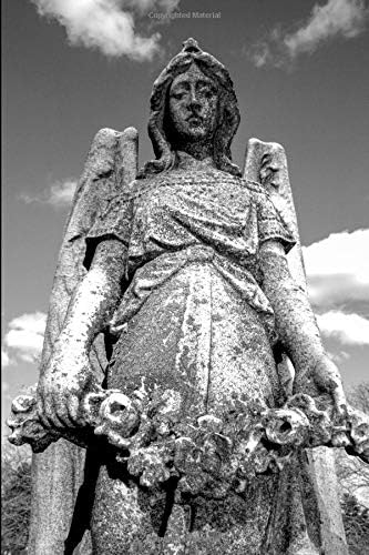 Angel Statue Tombstone Journal: Blank Lined Paper Notebook Paperback – October 16, 2018