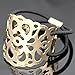 Gold Plated Q&Q Fashion Filigree Curved Lace Pony Tail Head Hair Elastic Dress Cuff Band
