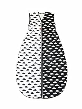 Linden 318546 Sommerschlafsack, 150 cm, wolke schwarz/weiß