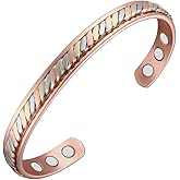 Vicmag Copper Magnetic Bracelet for Women Ultra Strength Magnets 99.9% Pure Copper Jewelry Gift (Braided Tricolour)