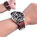 Ritche Genuine Leather NATO Strap 20mm Brown Replacement Watch Band