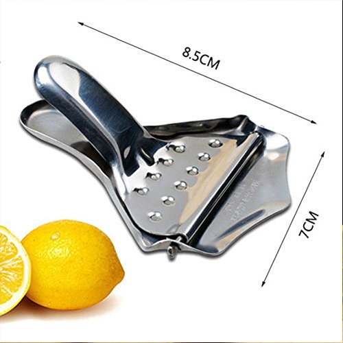 Unmengii Popular Convenient Durable Stainless Steel Kitchen Accessories Practical Manual Hand Press Citrus Juicer Tools Juicer Fruit Lemon Lime Orange Squeezer