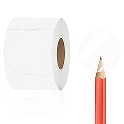 STARLIBOO Round Clear Seal Stickers- 2 Inch Clear
