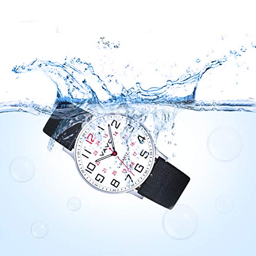 VAVC Nurse Watch for Medical Professionals with Second Hand and 24 Hour