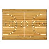 Haoyiyi 5x3ft Basketball Backdrop Overlooking