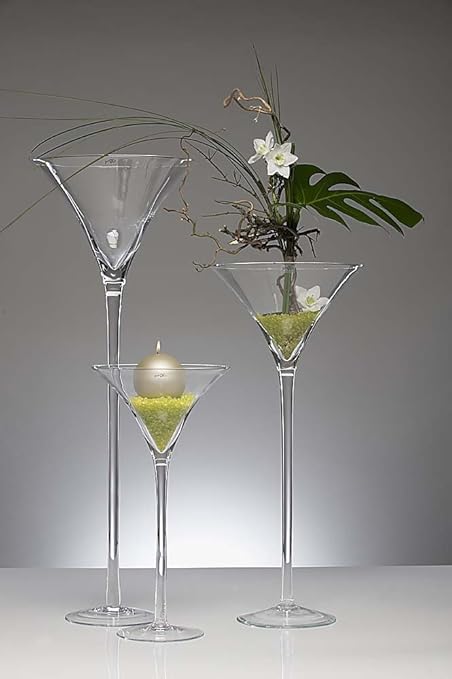Xxl Giant Martini Glass Chalice Glass Vase Small 50 Cm Amazon Co