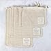 Reusable Produce Bags Organic Cotton | Home Essentials Sustainable Living, Washable Laundry, Travel Organizer, Zero Waste Biodegradable Drawstring Vegetable Mesh Grocery Bag | Set of 7 w/Tare Weights