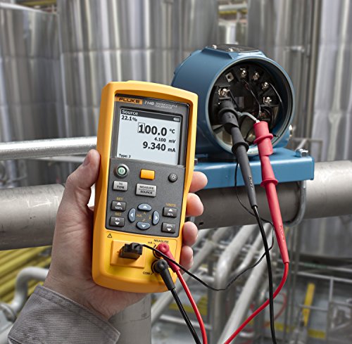 Fluke 714B Thermocouple Calibrator, Yellow/Brown/Black/Red