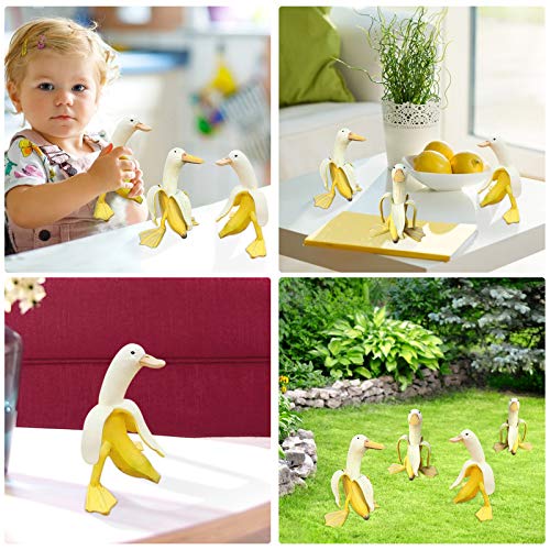 Banana Duck Garden Statue, Creative Banana Yard Art, Funny Garden