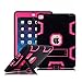 iPad Mini Case, iPad Mini 3 Case, TabPow [Shockproof][Drop Protection][Heavy Duty] Rugged Triple-Layer Defender Hybrid Case Cover with Stand for Apple iPad Mini 1 2 3 (Retina Display) (Hot Pink)