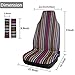 INFANZIA Baja Front Seat Covers Saddle Blanket Auto Seat Cover with Seat Belt Covers Fit Car Truck Van SUV, 4Pcs, Blue