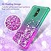 LG Stylo 5 Phone Case, LG Stylo 5/5 +/5V/LG stylo 5 plus Case with 2Pcs Screen Protector, Four Reinforced Corners TPU Bumper Cushion Protective Shockproof Phone Cover for Girls Women, Mint/Purple