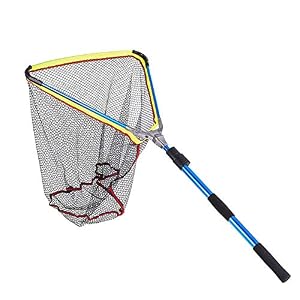 Leeny® Filets De Pêche Pliable Portable, Landing Net Capture Et Remise à L’eau En Toute Sécurité, 200cm Filet De Pêche…