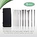 Mintfoot Professional Pedicure Knife Set - 9 Piece Stainless Steel Nail Care Mani Pedi Kit with Leather Travel Case