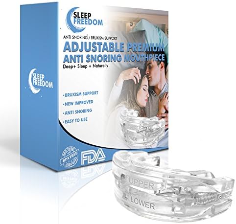 Adjustable Anti-Snoring Mouthpiece for Men & Women | Comfortable AntiSnore & Bruxism Support Mouth Guard | Personalized Fit & Premium Quality | Prevent Snoring & Teeth Grinding | Enjoy Restful Sleep