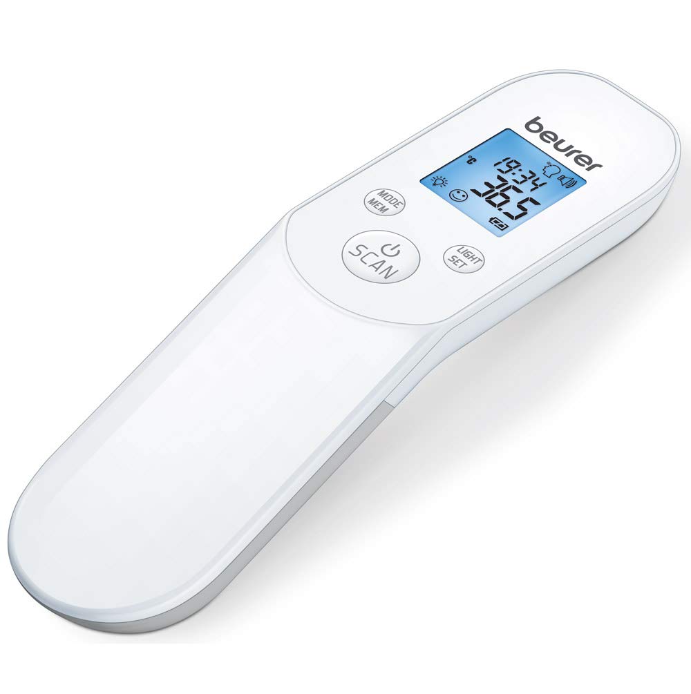 Beurer FT 85 - Termómetro digital clínico sin contacto con la piel, color blanco