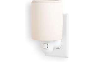 Happy Wax Bone Outlet Warmer for Scented Wax - Compact Ceramic Wall Plug in for Home Fragrance - Small with Removable Silicon