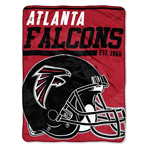 Northwest NFL Atlanta Falcons Unisex-Adult Micro Raschel Throw Blanket, 46" x 60", 40-Yard Dash