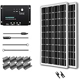 Renogy 200 Watt 12 Volt Monocrystalline Solar Starter Kit with Wanderer
